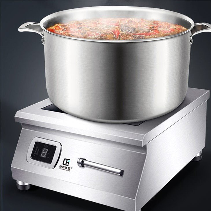 3500W commercial induction wok cooker