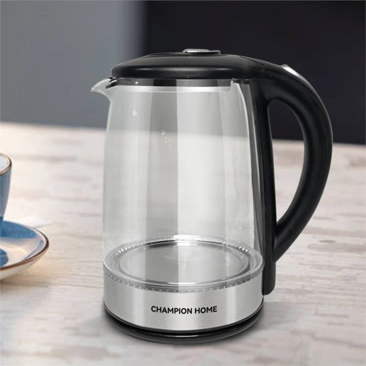 glass kettle with plastic
