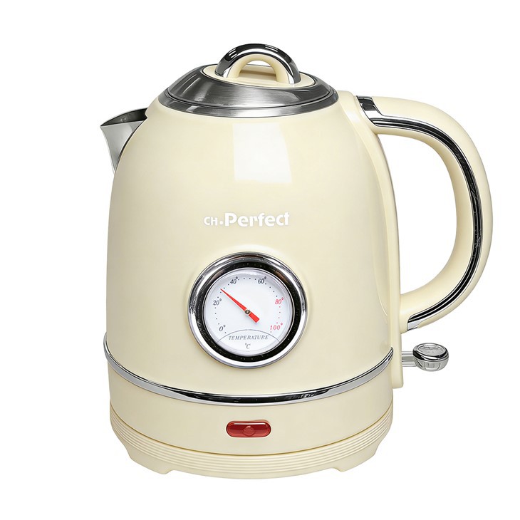 Vintage Kettle With Temperature Display, 1.3L Retro Electric Kettle suppliers