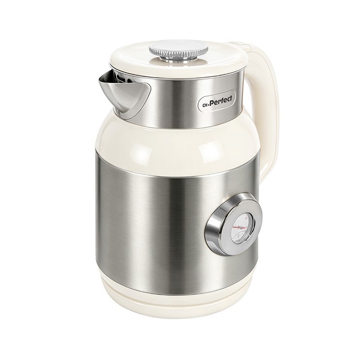 New Design 1.6L Double-wall Electric Kettle, Stainless Steel Housing, Safe And Anti-scalding, With Temperature Display factory