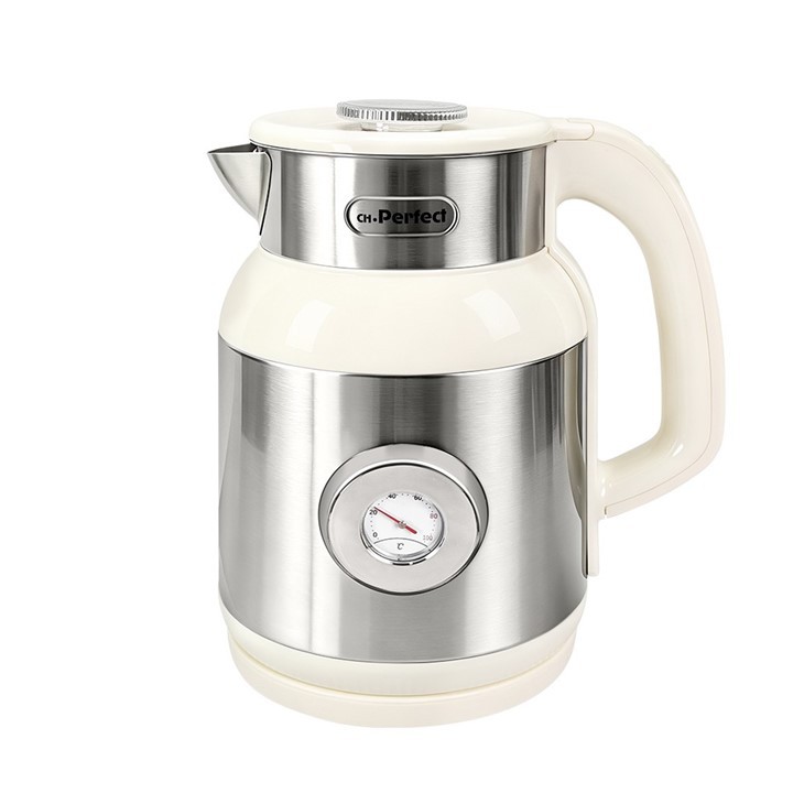 New Design 1.6L Double-wall Electric Kettle, Stainless Steel Housing, Safe And Anti-scalding, With Temperature Display