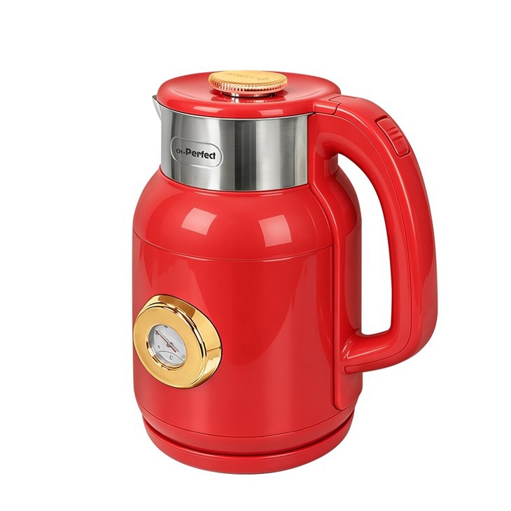 Stainless Steel Spray-painted Exterior, Plastic Overmolded Electric Kettle 1.6L factory